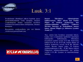 luuk 3 1