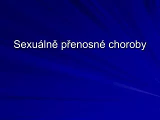 sexu ln p enosn choroby