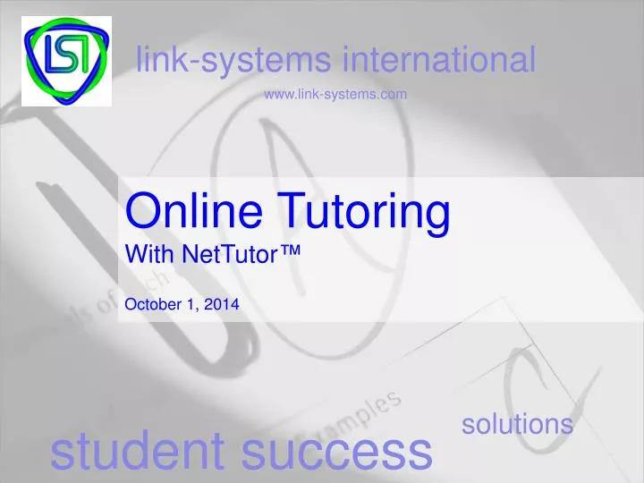 online tutoring with nettutor