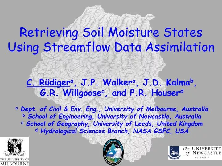 retrieving soil moisture states using streamflow data assimilation