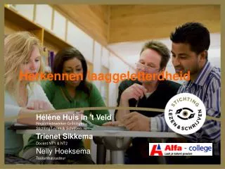 herkennen laaggeletterdheid