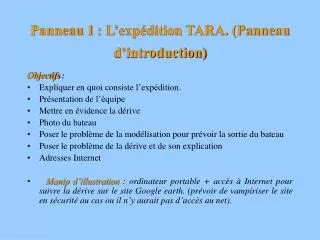 panneau 1 l exp dition tara panneau d introduction