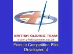 Female Competition Pilot Development - slide 1
