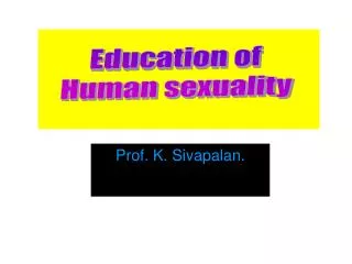 Prof. K. Sivapalan.