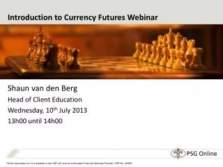 Introduction to Currency Futures Webinar