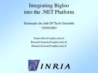 Integrating Bigloo into the .NET Platform