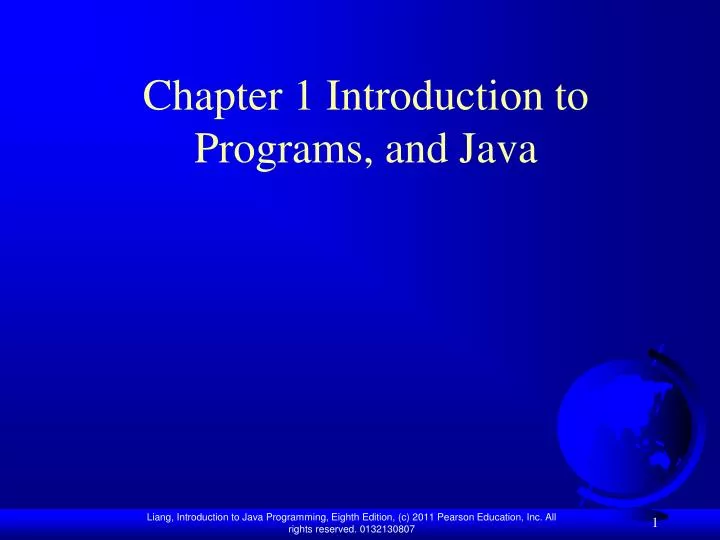 chapter 1 introduction to programs and java