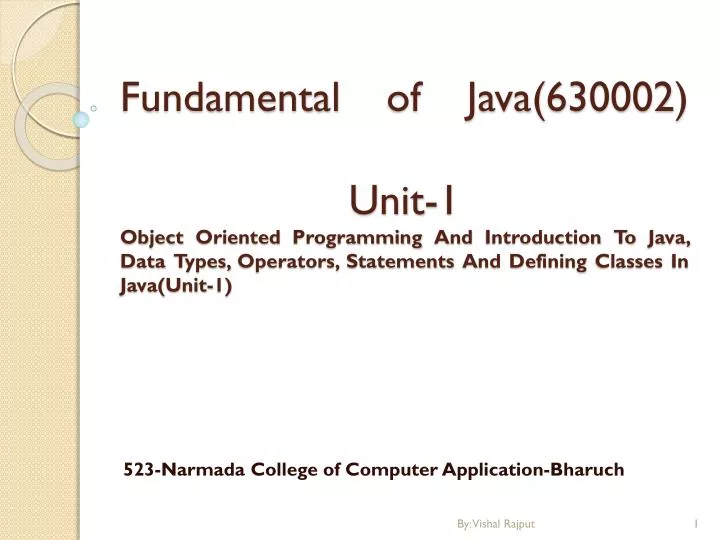 523 narmada college of computer application bharuch