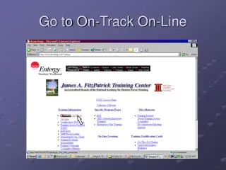 Go to On-Track On-Line