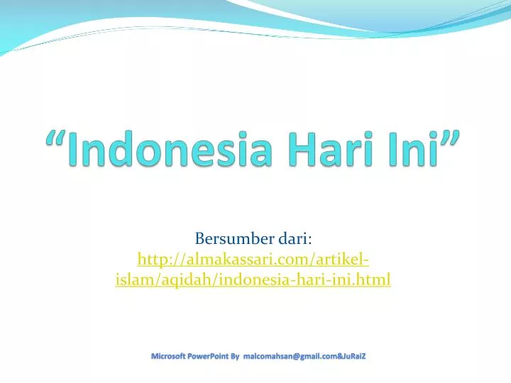 indonesia hari ini