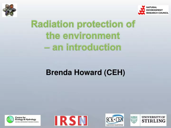 radiation protection of the environment an introduction