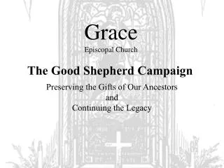 The Good Sheppard Campaign
