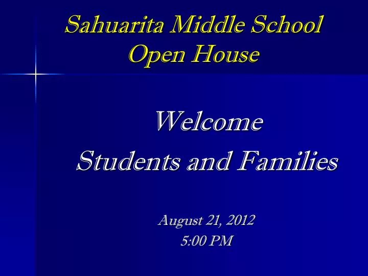 sahuarita middle school open house