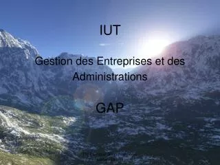 iut gestion des entreprises et des administrations gap