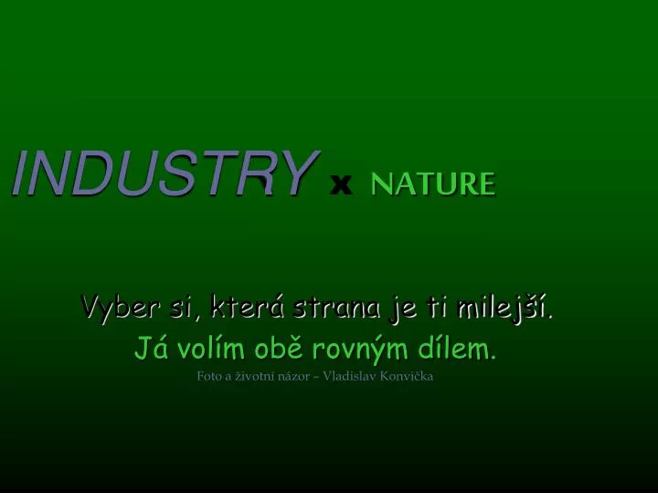 industry x nature
