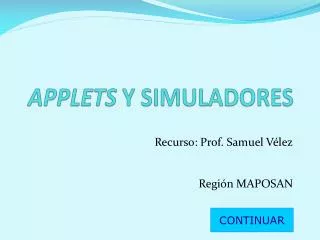 applets y simuladores