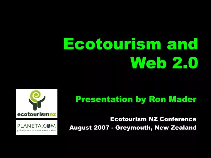 ecotourism and web 2 0