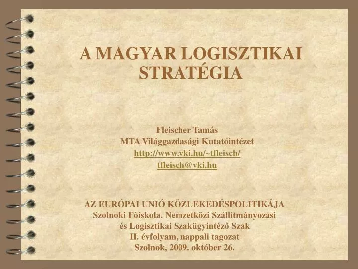 a magyar logisztikai strat gia