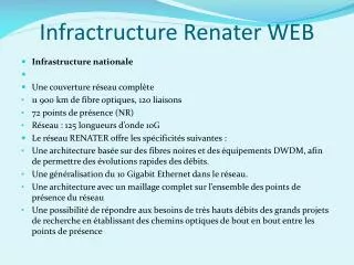 infractructure renater web