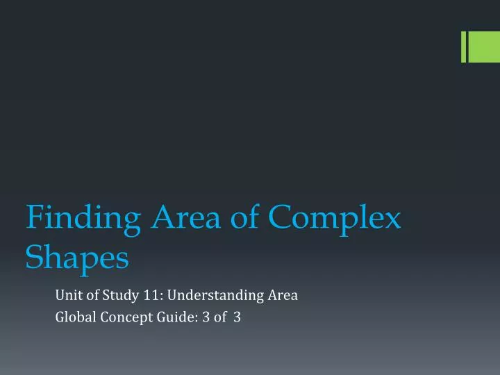 finding area of complex shapes