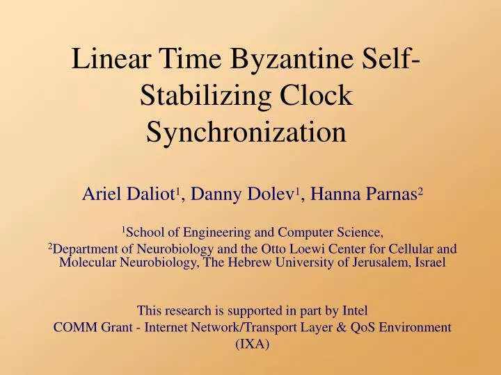 linear time byzantine self stabilizing clock synchronization