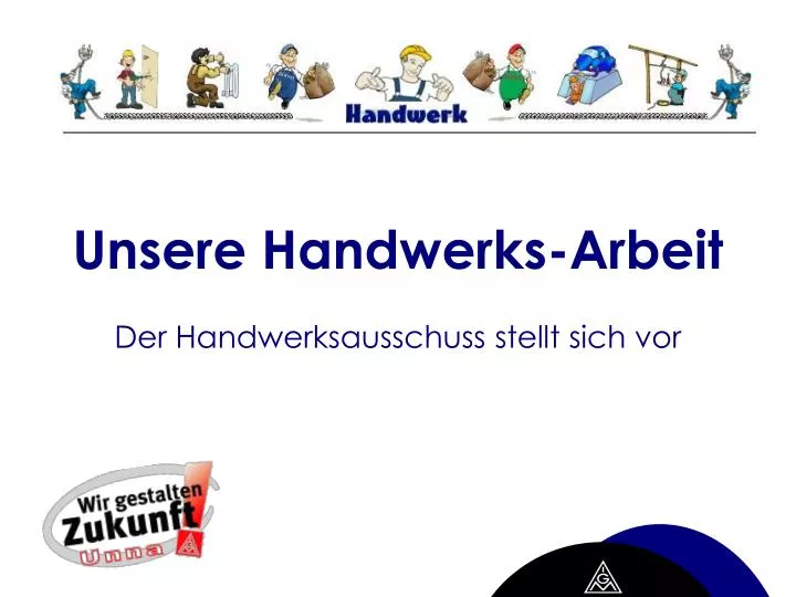 der handwerksausschuss stellt sich vor