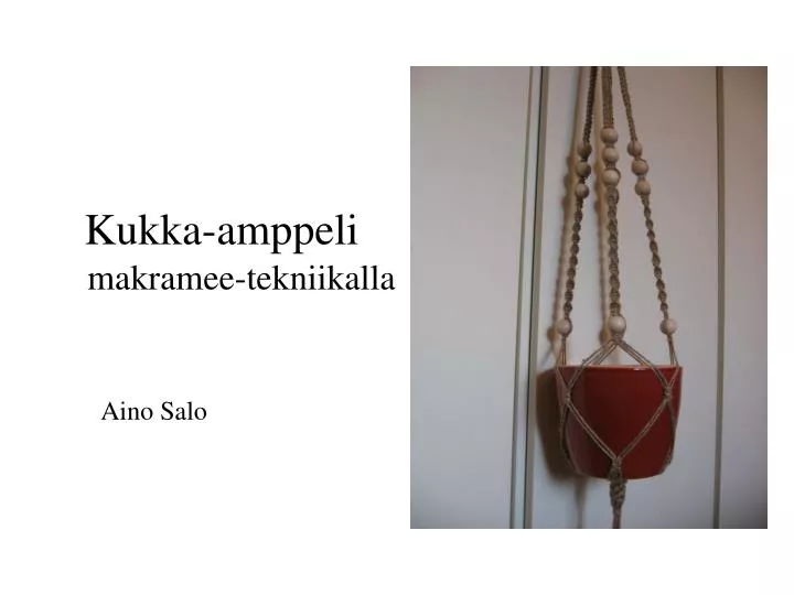 kukka amppeli