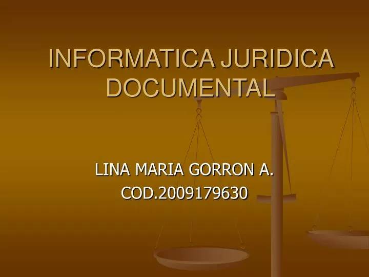 informatica juridica documental