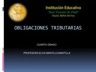 obligaciones tributarias
