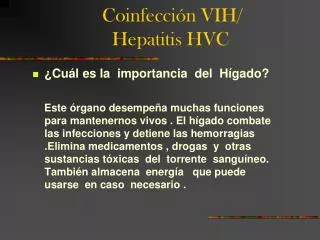 coinfecci n vih hepatitis hvc