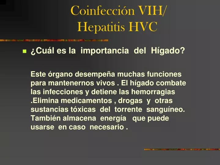 coinfecci n vih hepatitis hvc
