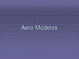 aero modelos