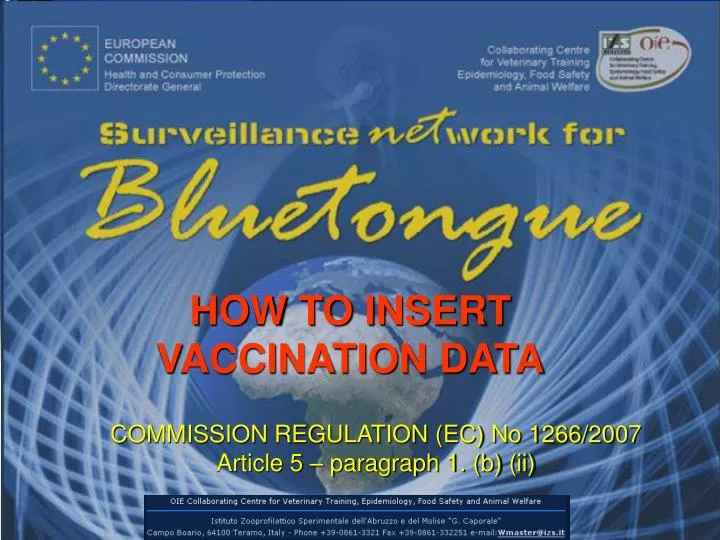 how to insert vaccination data