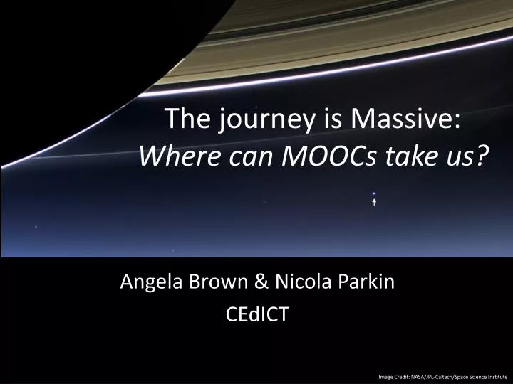 the journey is massive where can moocs take us