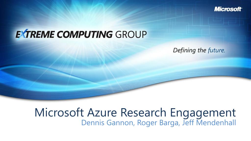 PPT - Microsoft Azure Research Engagement PowerPoint Presentation, free ...
