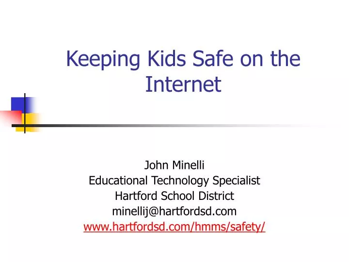 keeping kids safe on the internet