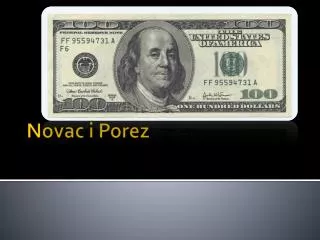 novac i porez