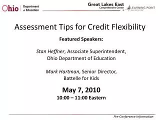 Assessment Tips for Credit Flexibility