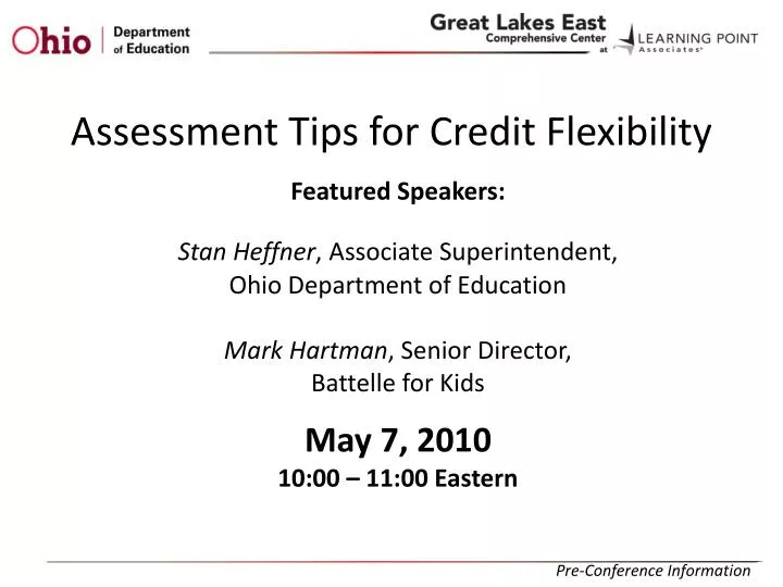assessment tips for credit flexibility
