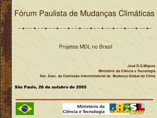 Fórum Paulista de Mudanças Climáticas