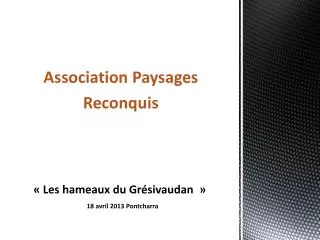les hameaux du gr sivaudan 18 avril 2013 pontcharra