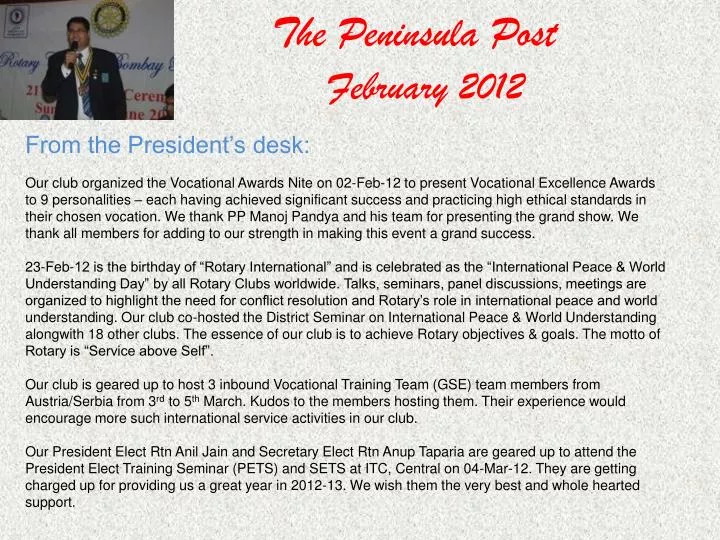 the peninsula post