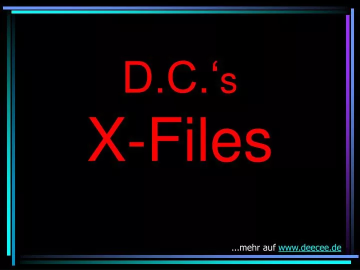 d c s x files