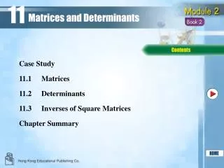 11.1 	Matrices