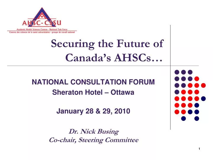 securing the future of canada s ahscs
