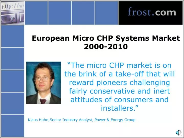 european micro chp systems market 2000 2010