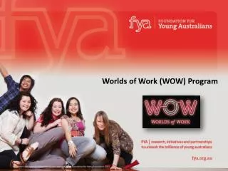 Worlds of Work (WOW) Program
