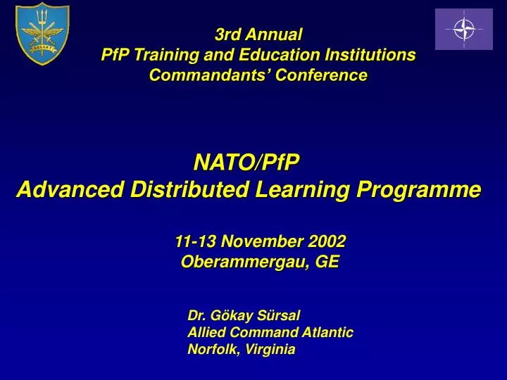 nato pfp advanced distributed learning programme
