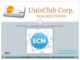 unixclub corp ecm solutions