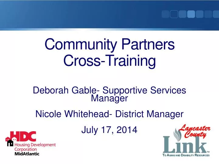 community partners cross training
